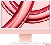 Apple iMac 24-inch (2023) - M3 8‑core CPU chip - 10‑core GPU - 256GB SSD - Roze - QWERTY
