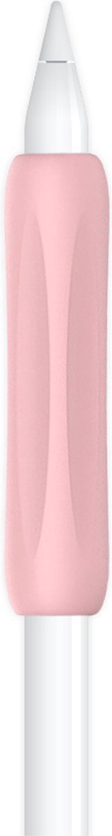 Ibley Anti-slip grip voor Apple Pencil 1/2 roze - Siliconen grip - Ergonomische grip huls - Extra bescherming - 1 stuk