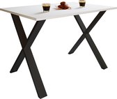 VCM Premium houten eettafel keukentafel eettafel Xona X zwart Premium houten eettafel keukentafel eettafel Xona X zwart