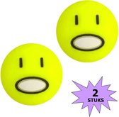 Fako Bijoux® - Tennisdemper - Emoji - Geschrokken - 2 Stuks