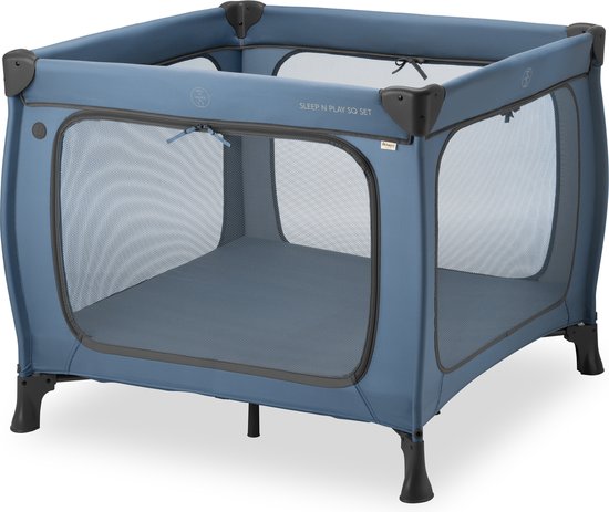 Hauck Sleep N Play SQ Set - Campingbedje - Extra grote doorgang - Dark Blue