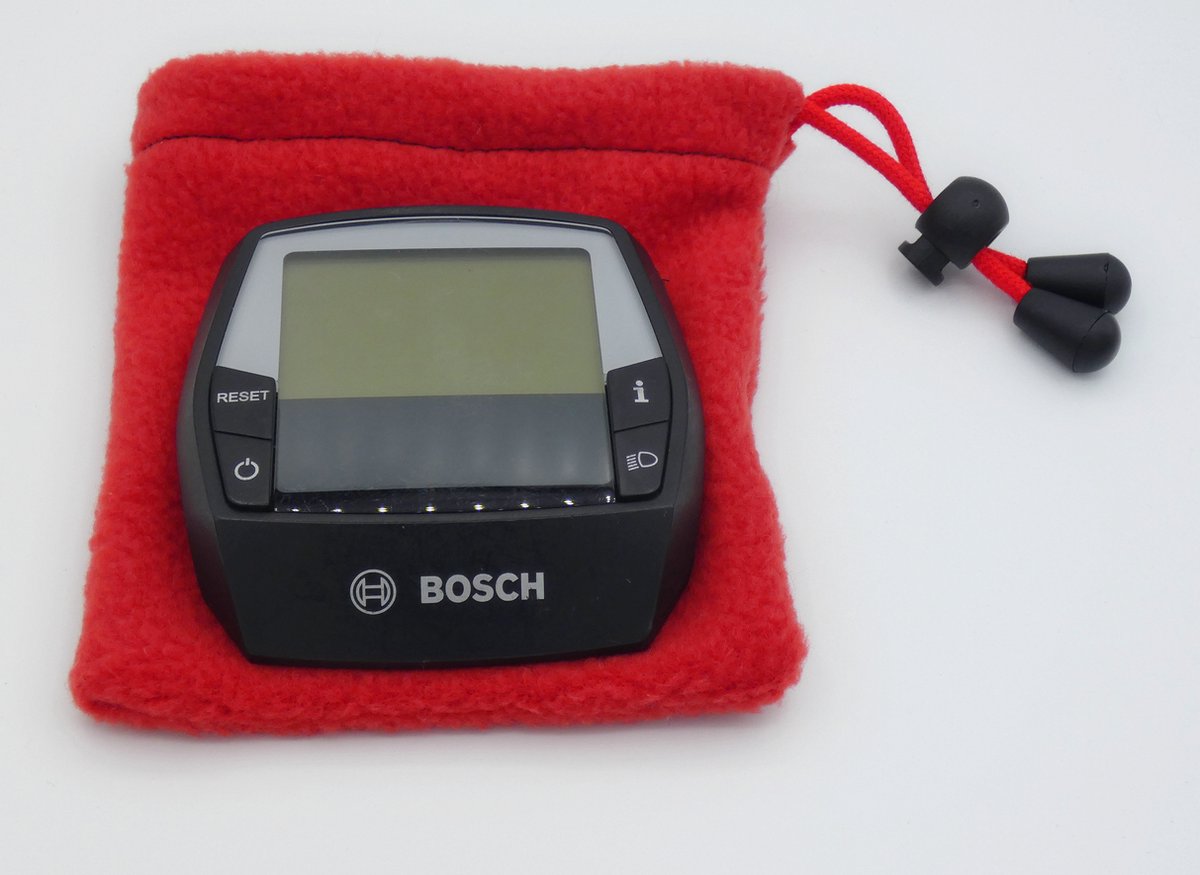 Bosch ebike display hoesje displayhoesje intuvia - rood - fleece