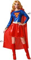 Kostuum Superheld Vrouw Blauw - XL