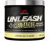 XXL Nutrition - Unleash Reloaded - Preworkout met L-Citruline, Beta-Alanine, Taurine, 250mg Cafeïne - Pre Workout - Lemon Ice