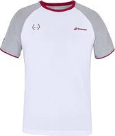 Babolat T-Shirt Juan Lebron Wit Maat (L)