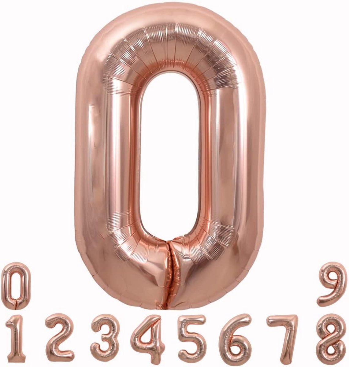 Cijfer ballon 5 jaar - Goud folie helium ballonnen - 100 cm - gouden