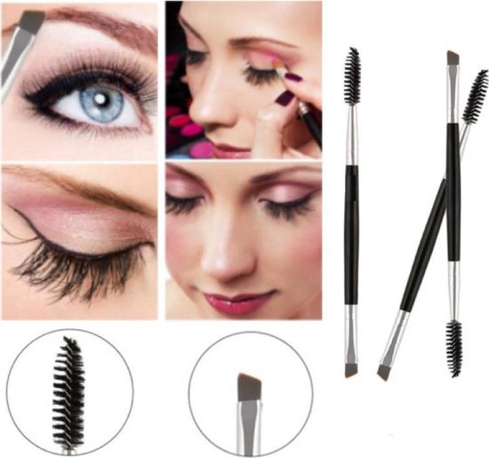 Peigne et brosse pour cils et sourcils 2 en 1