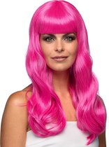Boland - Pruik Chique icy pink Roze - Golvend - Lang - Vrouwen - - Glitter and Glamour