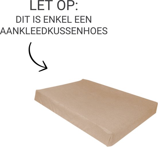 MamaLoes - Aankleedkussenhoes - Badstof - Zand - excl. Kussen — afbeelding 2