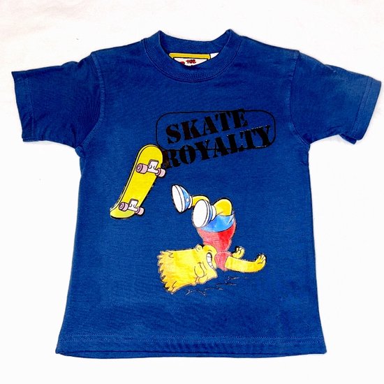 The Simpsons Shirt Blauw val-Maat 116
