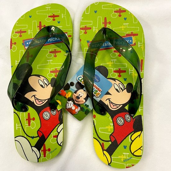 Mickey Mouse Slippers Groen-Maat 34/35