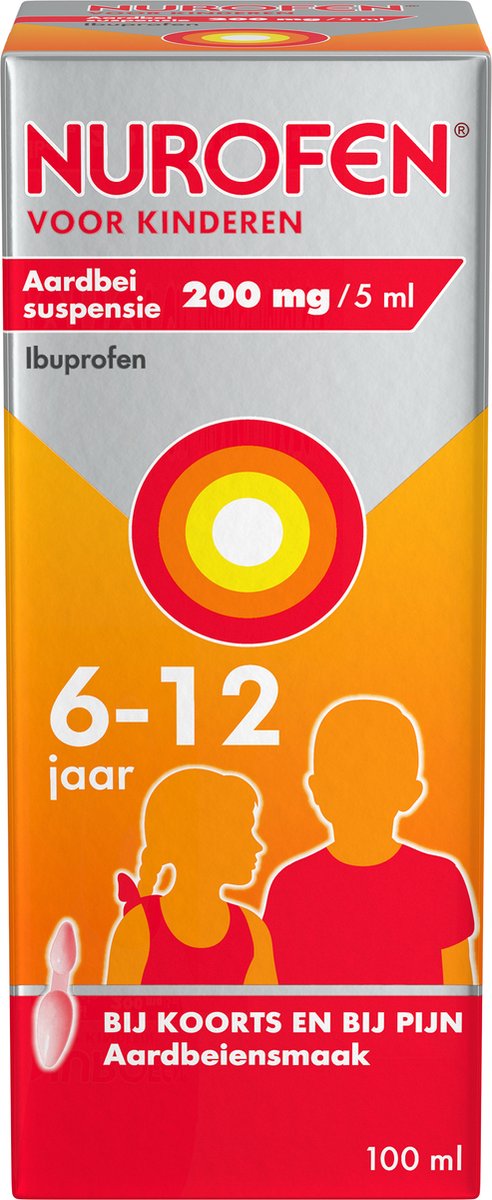 Goedkoopste Nurofen Suspensie Voor Kinderen 200mg/5ml - 1 x 100 ml