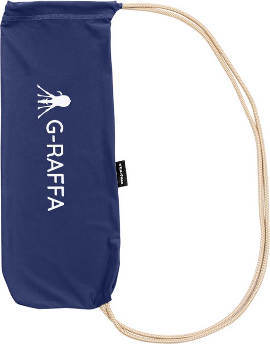 G-RAFFA Sunshade - Strandtent - Schaduwdoek - Opvouwbaar - Draagbaar - Lichtgewicht - UPF 50+ - Kleur: Navy Blue van G-RAFFA — afbeelding 3