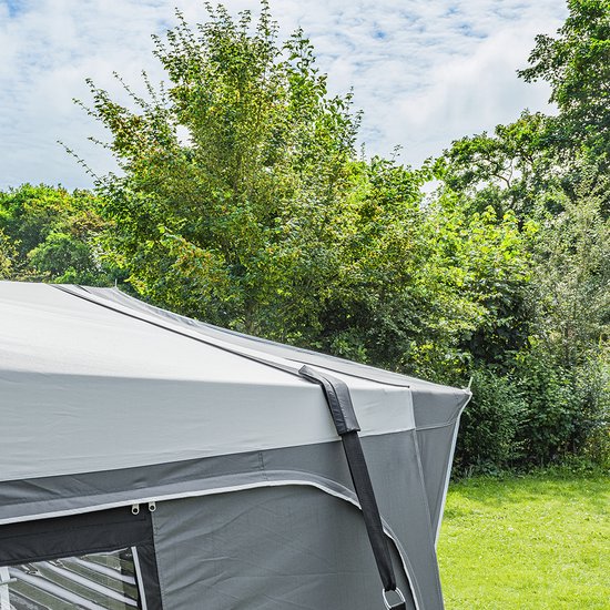 Campout Tentbeschermers voor Stormbandset - 19 x 12.5 x 3 cm - Biedt bescherming voor Tentdoek - Kamperen - Tentbeschermers - Voor Universele Tentmaten en -vormen - Bevestig met klittenband - 3 Stuks van Campout — afbeelding 2