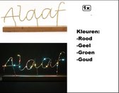 Plankje met tekst Alaaf verlicht - Carnaval thema feest party evenementverlicht