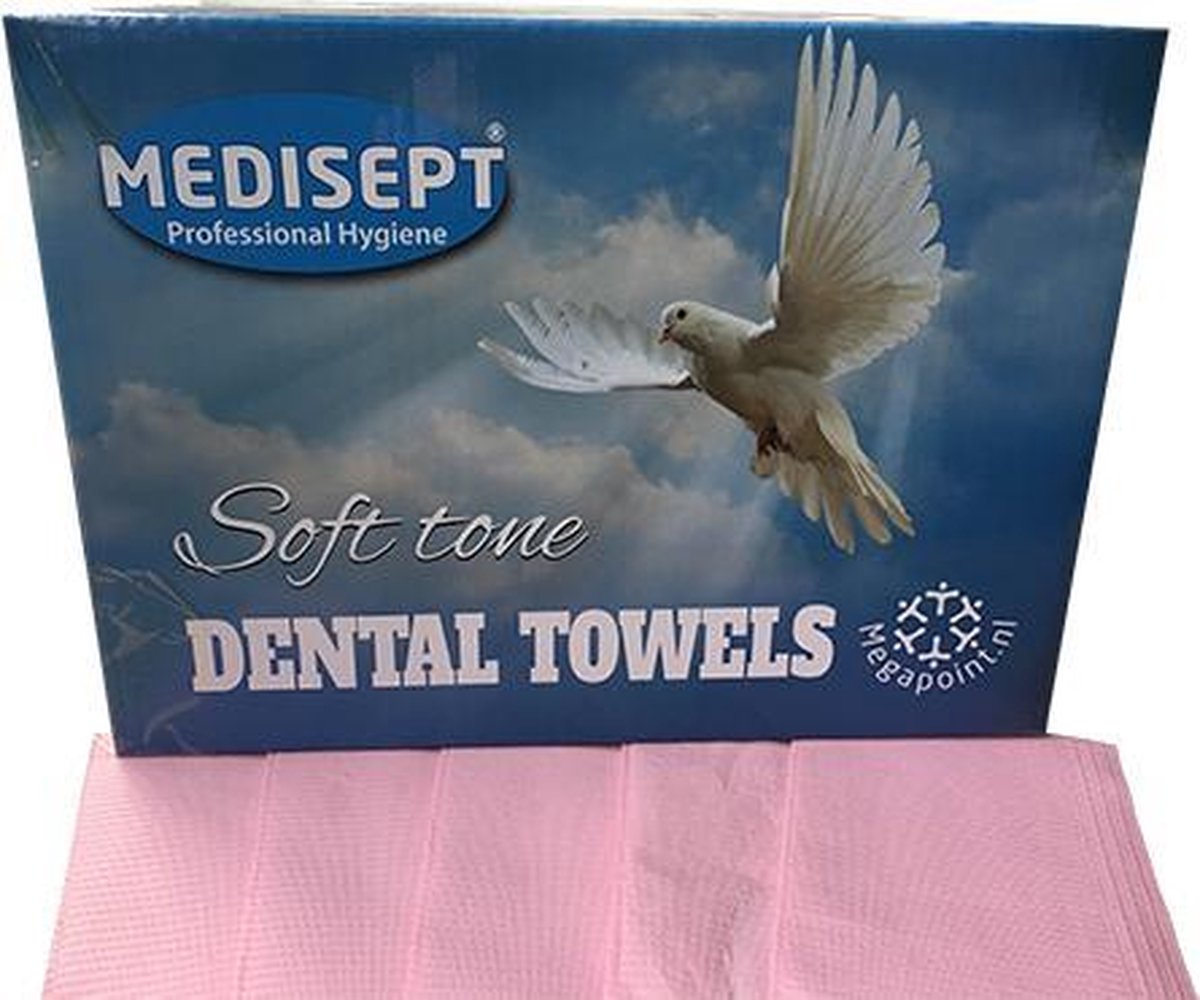 Dental Towels (Medisept) - 125 stuks - Roze -