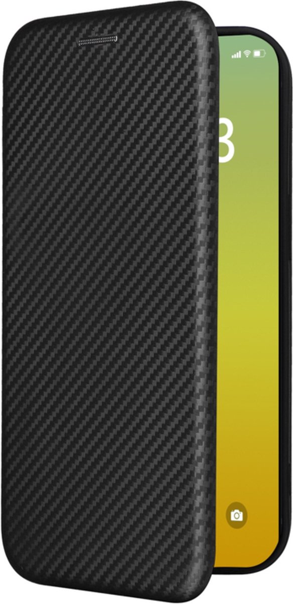 Slim Carbon Cover Hoes Etui geschikt voor iPhone 15 Zwart - Carbon A3090