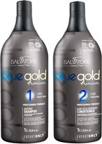 Salvatore Blue Gold Premium KIT 2x1000ml Traitement à la kératine brésilienne