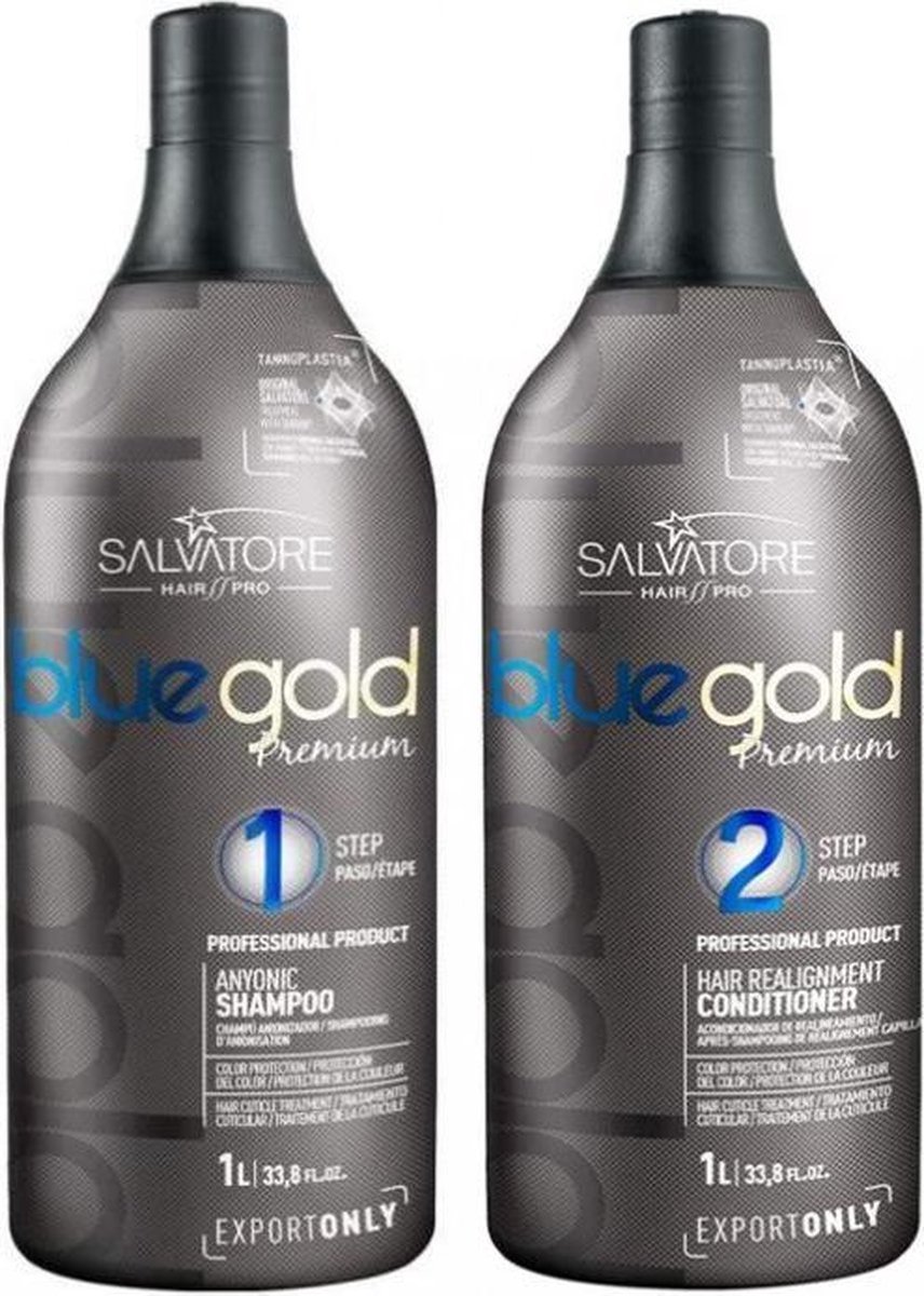 Salvatore Blue Gold Premium KIT 2x1000ml Brasiliaans Keratine Behandeling