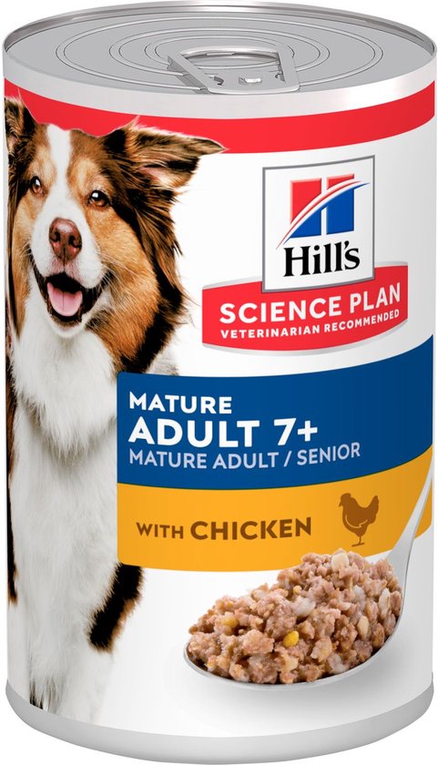 Hills Hondenvoer in blik 370 Gr Mature Adult Kip - Hondenbro