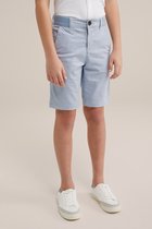 WE Fashion Jongens slim fit chinoshort met dessin