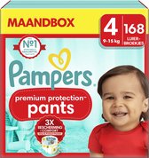 Pampers Premium Protection Pants - Taille 4 (9kg - 15kg) - 168 Couches
