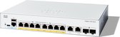 Cisco Catalyst 1300 - Netwerkswitch - Managed - Power over Ethernet (PoE) - 8 Poorten - Grijs