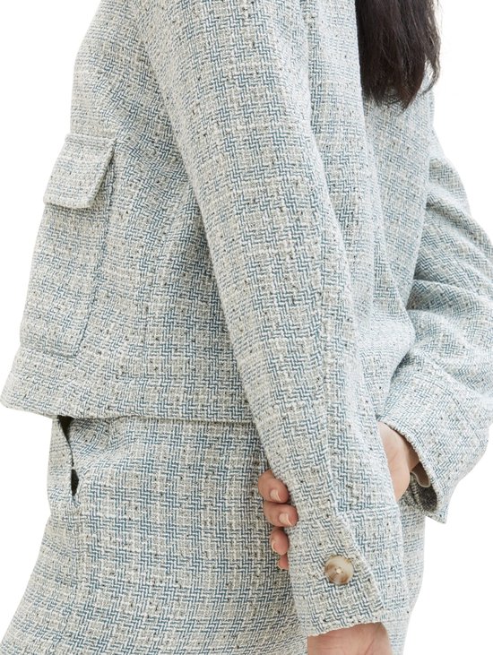 Bouclé Cardigan mit Wollanteil von Tom Tailor