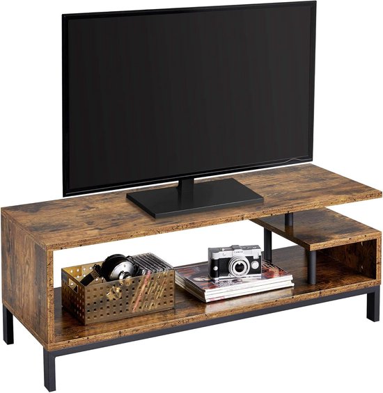 Composad Tv-meubel Maki 240cm met vier deuren - eikdecor/hoogglans wit