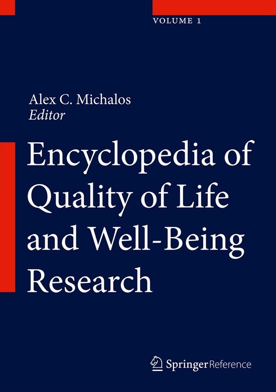Encyclopedia of Quality of Life and Well-Being Research - cover