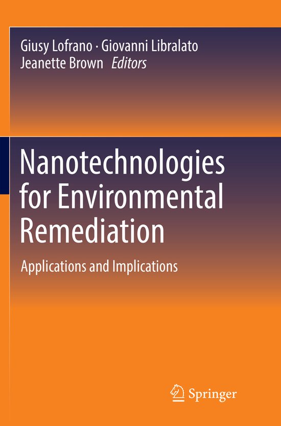 Nanotechnologies for Environmental Remediation - cover
