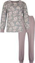 Pyjama Femme Tenderness - Katoen - Marron Floral. - Taille L