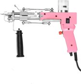 Tufting Gun Beginnerspakket - Borduurmachine 2 in 1 - Naaimachine - Roze - Top Kwaliteit