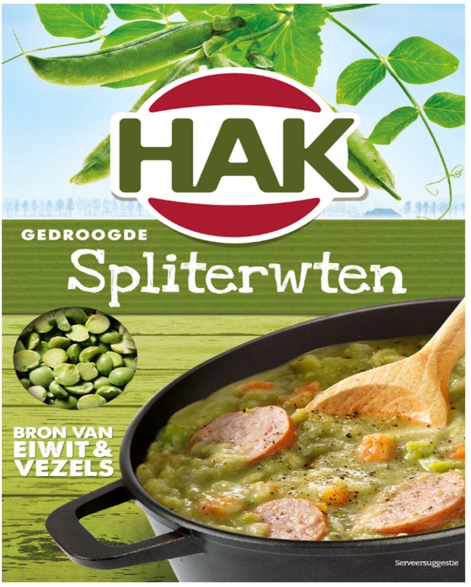 Hak Spliterwten 12 pakken x 500 gram