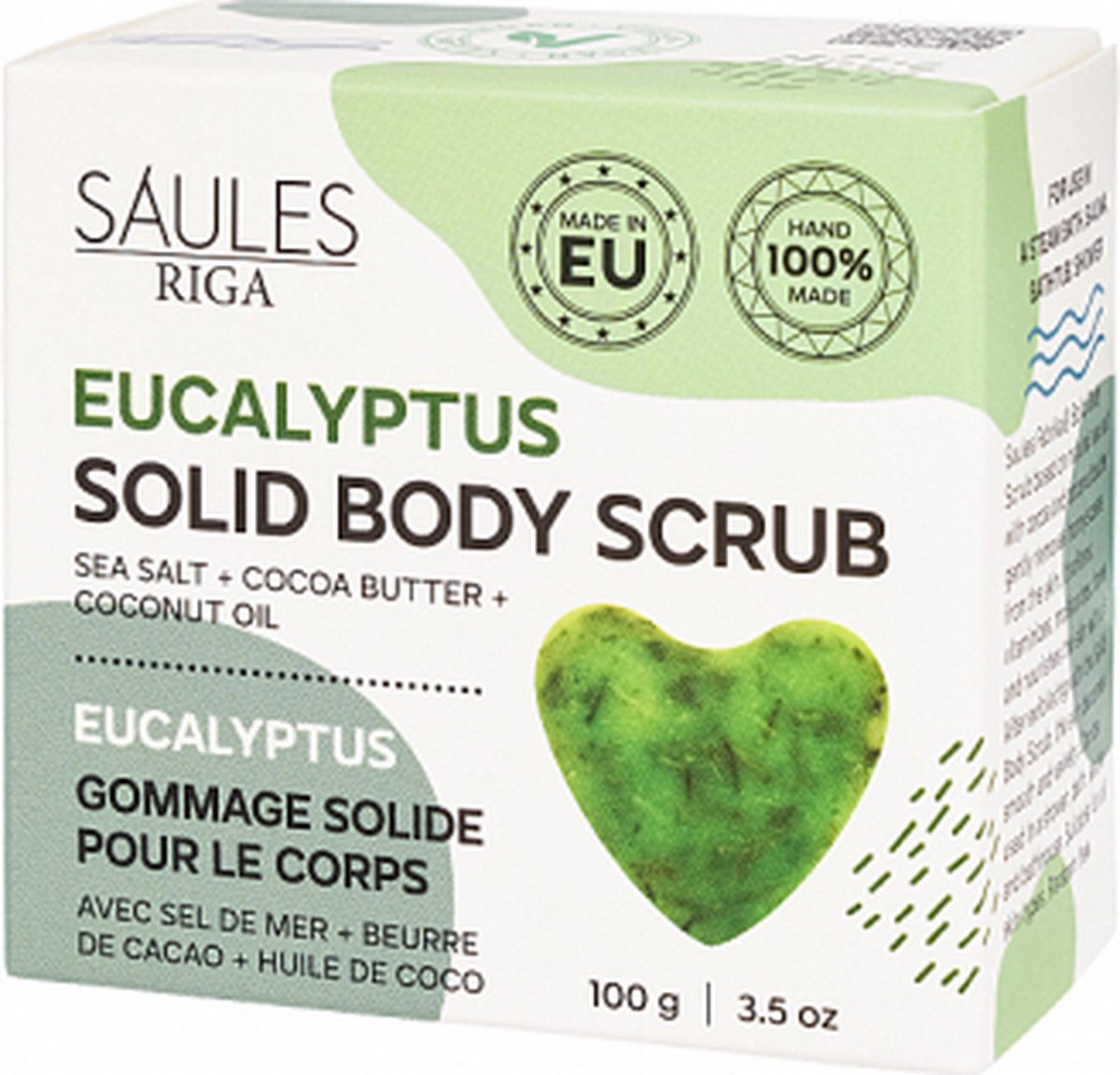 Goedkoopste Saules Riga Solid Body Scrub - Eucalyptus