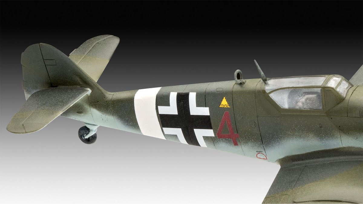 Revell Modelbouwpakket Vliegtuigen - 03710 Messerschmitt Bf109G-10 + Spitfire Mk.V - Combat Set Plastic - 1:72 - Modelbouw — afbeelding 4