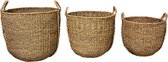 Home Society - Set/3 - Manden - Baskets - Opbergers - Moa - Seagrass