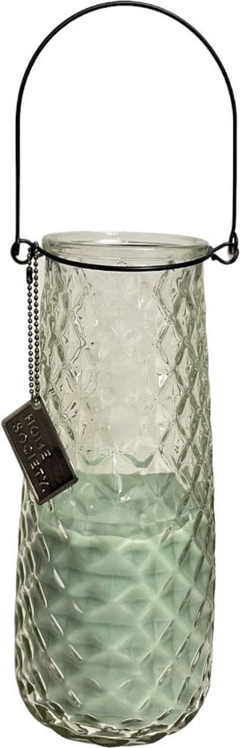 Home Society - Kaars - Vitra - Hangkaars - Celadon - 9.7x9.7x21.5 cm - 98 branduren