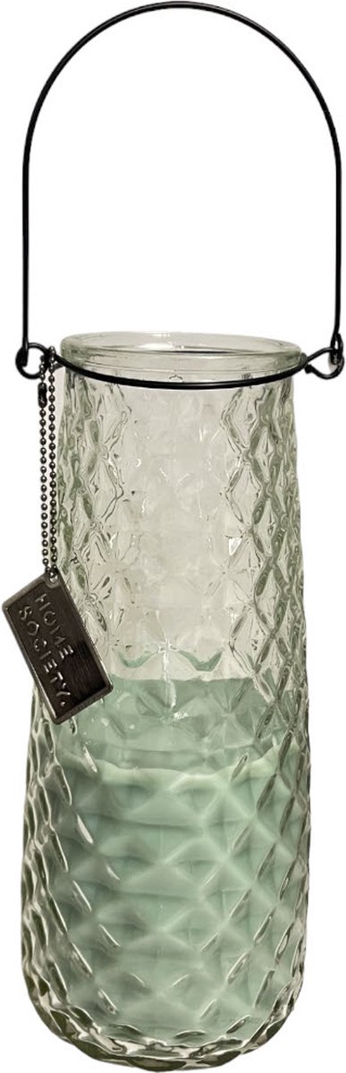 Home Society - Kaars - Vitra - Hangkaars - Celadon - 9.7x9.7x21.5 cm - 98 branduren