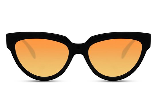 Festival zonnebril oranje - Queen oranje - Zonnebril in oranje - EK voetbal zonnebril oranje met zwart montuur - Zonnebril voetbal EK heren en dames - Zonnebril mannen en vrouwen - Oranje bril - Mybuckethat
