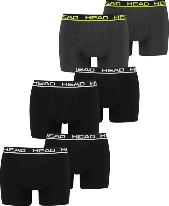 HEAD Boxers Homme Basic Boxer 6 Pack Multicolore