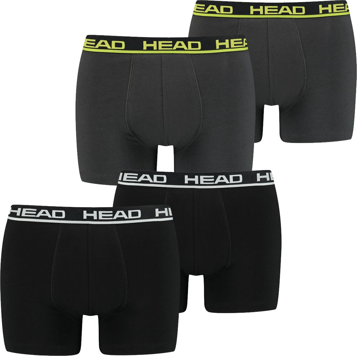 HEAD Heren Boxershorts HEAD BASIC BOXER 4er Pack Veelkleurig XL