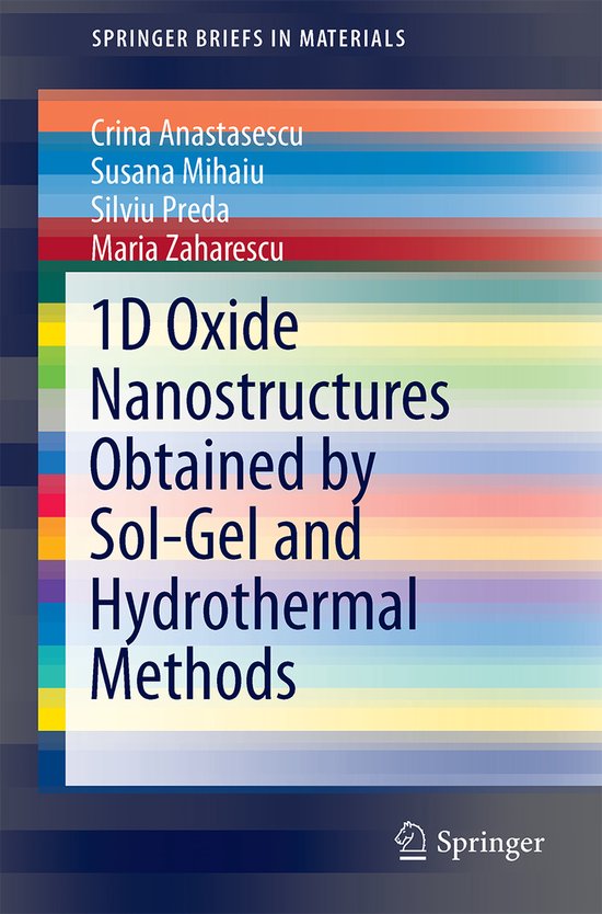 1d Oxide Nanostructures Obtained by Sol-Gel and Hydrothermal ... - cover