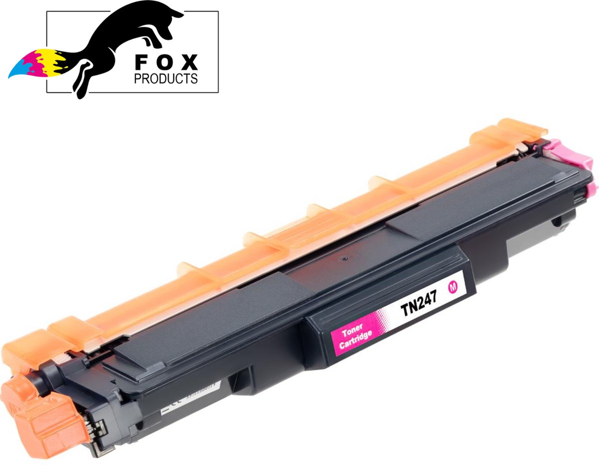 FoxProducts® TN243 / TN247 TN-243 TN-247 Magenta - Geschikt voor Brother DCP-L3510CDW, L3517CDW, L3550CDW, HL-L3210CW, L3230CDW, L3270CDW, L3280CDW, MFC-L3710CW, L3730CDN, L3740CDN, L3750CDW, L3770CDW