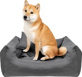 Creative Pets | Hondenbed voor huisdieren 65 x 55 x 19 cm | Grijs | Hondenbed met fluffy hondenkussen | Hondenmand honden bed | Hondenbed mat