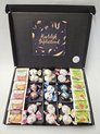 Chocolade Ballen - Thee Proeverij Pakket Groot | Mystery Card 'Hartelijk Gefeliciteerd' met persoonlijke (video)boodschap | Chocolade-Theepakket | Feestdagen box | Chocolade cadeau | Valentijnsdag | Verjaardag | Moederdag | Vaderdag