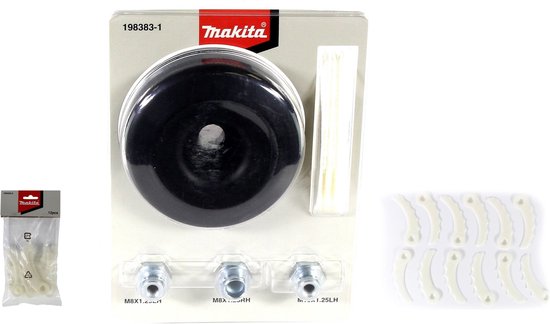 Makita steekkop kunststof set ( 198383-1 ) DUR accessoires + 12 Makita kunststof messen voor steekkop van Makita — afbeelding 3