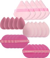 YUBBI Professional Beauty Blender Set - Make Up Spons - Cushion Spons - Foundation Applicator - Poederspons - 50 Stuks - Strawberry Pink
