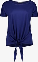 TwoDay dames T-shirt donkerblauw met knoop - Maat 3XL