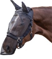 Waldhausen PREMIUM vliegenmasker, met oor- en neusbescherming Pony Zwart